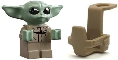LEGO Star Wars: The Child - Grogu - Baby Yoda Minifigure with Carrier/Backpack - Very Small (less than 1 inch tall)