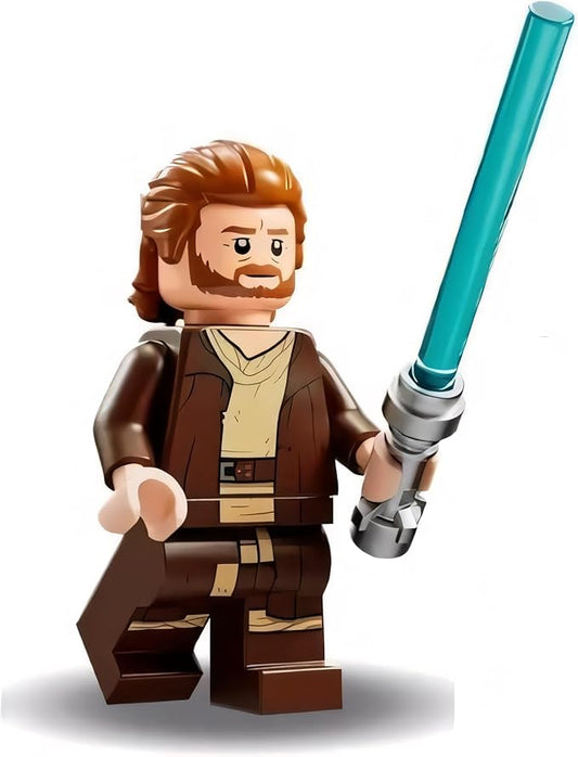 LEGO Star Wars: OBI Wan Kenobi minifigure with lightsaber and black cape