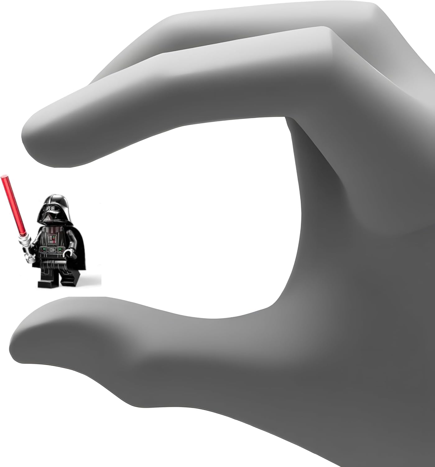 LEGO Star Wars Darth Vader minifigure with lightsaber and extra black cape