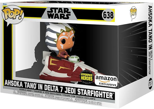 Funko POP! Ride: Star Wars - Ahsoka Tano in Delta-7B - Star Wars: The Clone Wars - Collector Vinyl Figure - Gift Idea - Official Merchandise - For Kids & Adults - TV Fans