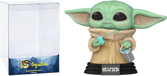 Grogu with Cookies: P o p! Vinyl Figure Bundle with 1 Compatible "ToysDiva" Graphic Protector (465 - 54531 - B)