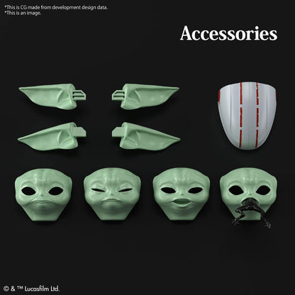 Bandai Hobby Mandalorian Grogu Bandai Spirits Star Wars Character 1/4 Plastic Model Kit