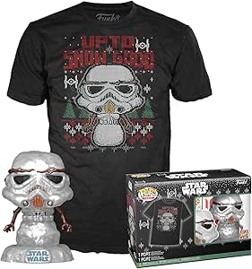 Funko Pop!&Tee: Star Wars - Holiday Stormtrooper (Metallic) - 3XL