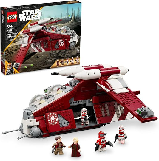 LEGO Star Wars: The Clone Wars Coruscant Guard Gunship - Buildable Star Wars Toy for Ages 9 - Gift Idea for Fans - Includes 3 Clone Trooper Minifigures - 75354