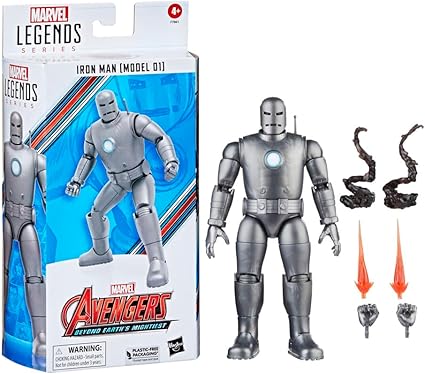 Marvel 60th Avengers Action Figure - 6" Figure with Accessories - Iron Man - F7061 - Hasbro