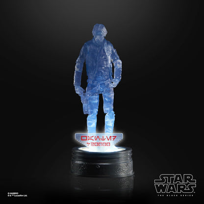 Star Wars Black Series Holocom Collection Han Solo Collector's 6-Inch Action Figure with Light-Up Holo-Pack for Ages 4 and Up, F8319