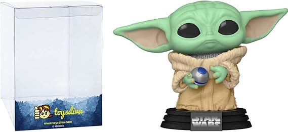 G r o g u with Armor: P o p! Vinyl Figure Bundle with 1 Compatible "ToysDiva" Graphic Protector (584-68650 - B)