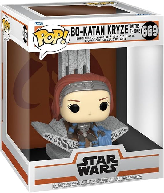 Funko Pop! Star Wars Bo-Katan On Throne The Mandalorian #669 Vinyl Figure New