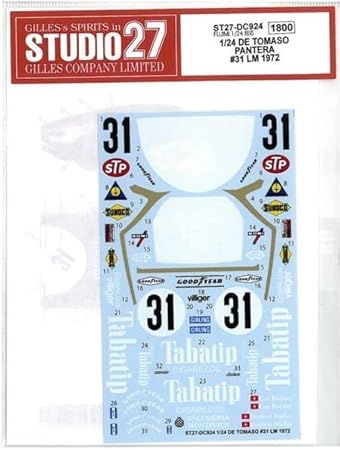 barchetta 1/24 DE TOMASO PANTERA #31 LM 1972 (F company 1/24 compatible)