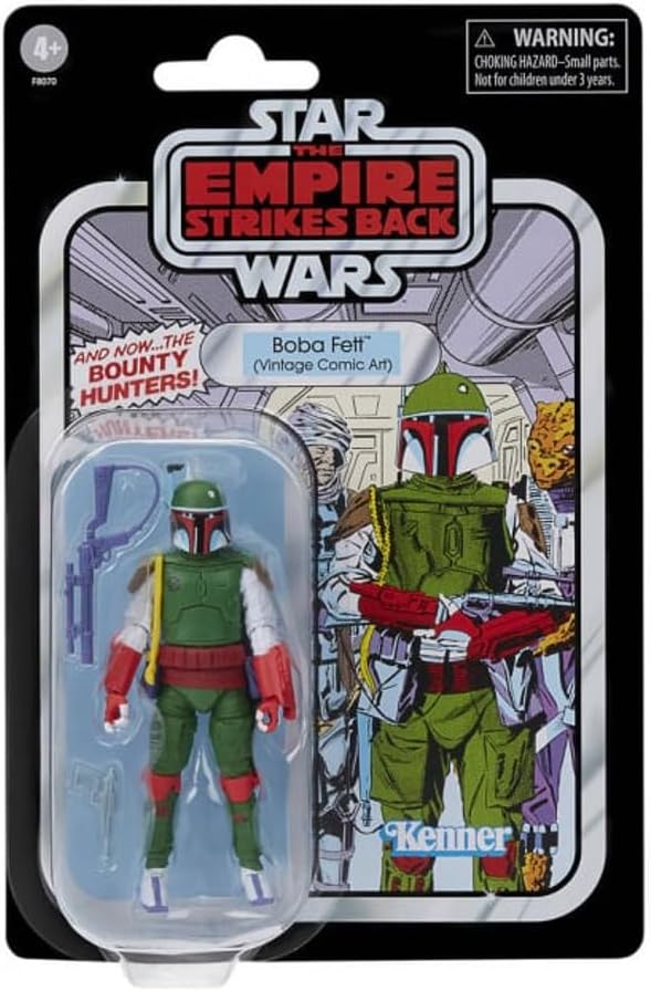 Hasbro Star Wars The Empire Strikes Back Vintage Collection Boba Fett (Vintage Comic Art) Figure 10cm