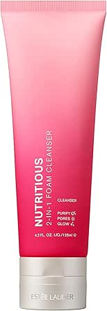 Estee Lauder Face Wash Nutri Foam Cleanser 125mL Facial Cleansing Foam Rinse Pack Dead Skin Pores Dullness Rough Skin Moisture [Genuine Product]