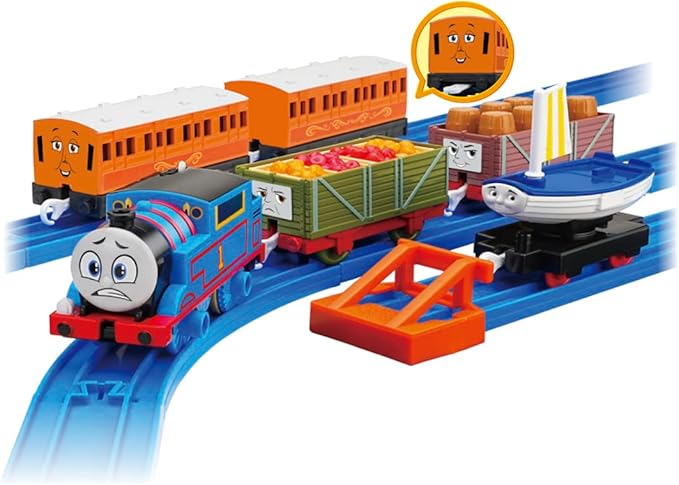 TAKARA TOMY Plarail Thomas GOGO Thomas Thomas and Annie & Clarabelle and Friends Set Train Toy Ages 3+