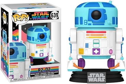 Funko Pride 2023 Droids + Protector:Pop! Star Wars Vinyl Figure (ToyBop Box Protector Collector Case) (R2-D2)