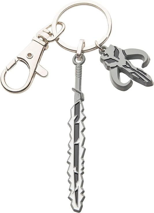 Star Wars Mandalorian Darksaber Charm Keychain GeekEquip Exclusive!, Silver