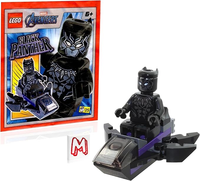 LEGO Marvel Avengers Superhero Minifigure - Black Panther with Jet (Limited Edition)