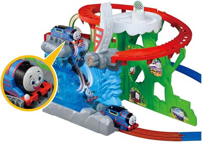 Takara Tomy Plarail Thomas GOGO Thomas Dive into the Waterfall! Adventure Peak Train Toy Ages 3+