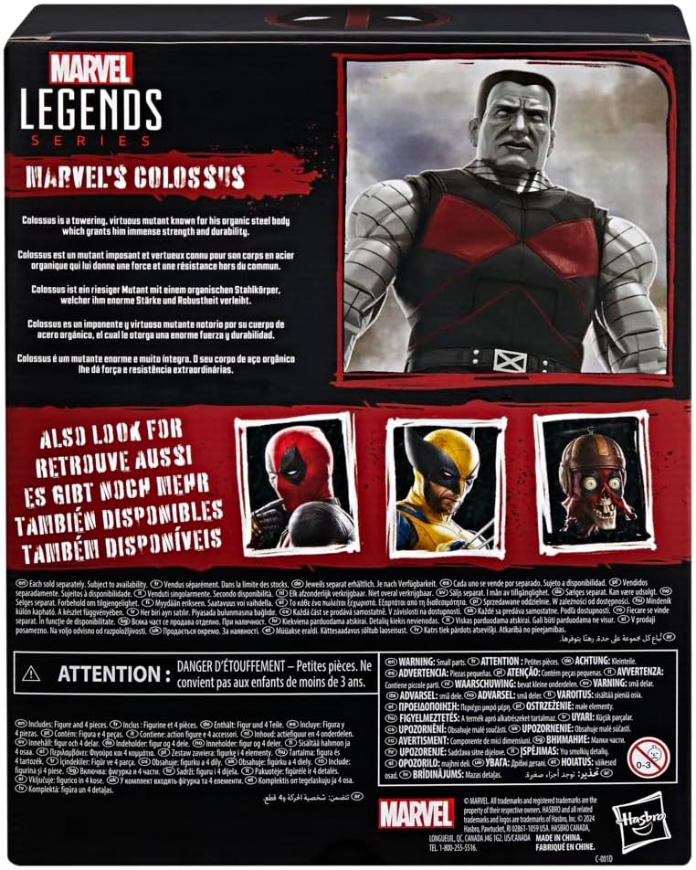 Hasbro MARVEL Marvel Legends Series Colossus, Deadpool Legacy Collection Collection Action Figure F9812 Genuine Product