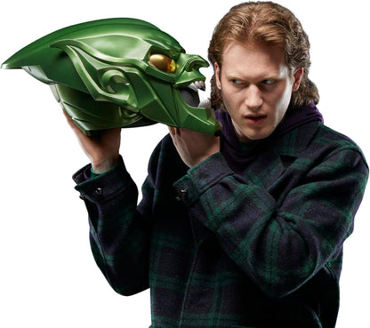 Hasbro MARVEL Marvel Legends Series Green Goblin Premium Roleplay Helmet, Spider-Man: No Way Home Adult Collectible Roleplay Gear F9111 Authentic Product
