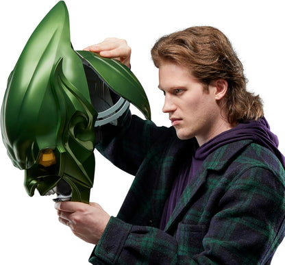 Hasbro MARVEL Marvel Legends Series Green Goblin Premium Roleplay Helmet, Spider-Man: No Way Home Adult Collectible Roleplay Gear F9111 Authentic Product