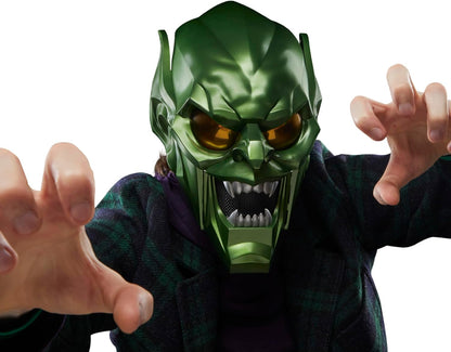 Hasbro MARVEL Marvel Legends Series Green Goblin Premium Roleplay Helmet, Spider-Man: No Way Home Adult Collectible Roleplay Gear F9111 Authentic Product
