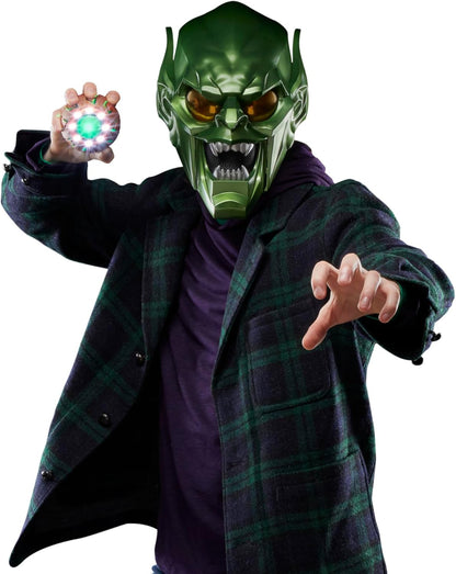 Hasbro MARVEL Marvel Legends Series Green Goblin Premium Roleplay Helmet, Spider-Man: No Way Home Adult Collectible Roleplay Gear F9111 Authentic Product