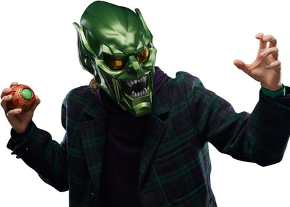 Hasbro MARVEL Marvel Legends Series Green Goblin Premium Roleplay Helmet, Spider-Man: No Way Home Adult Collectible Roleplay Gear F9111 Authentic Product