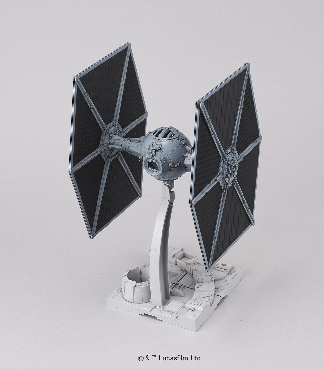 BANDAI SPIRITS Star Wars 1/72 TIE Fighter Color-coded Plastic Model (New Package Version)