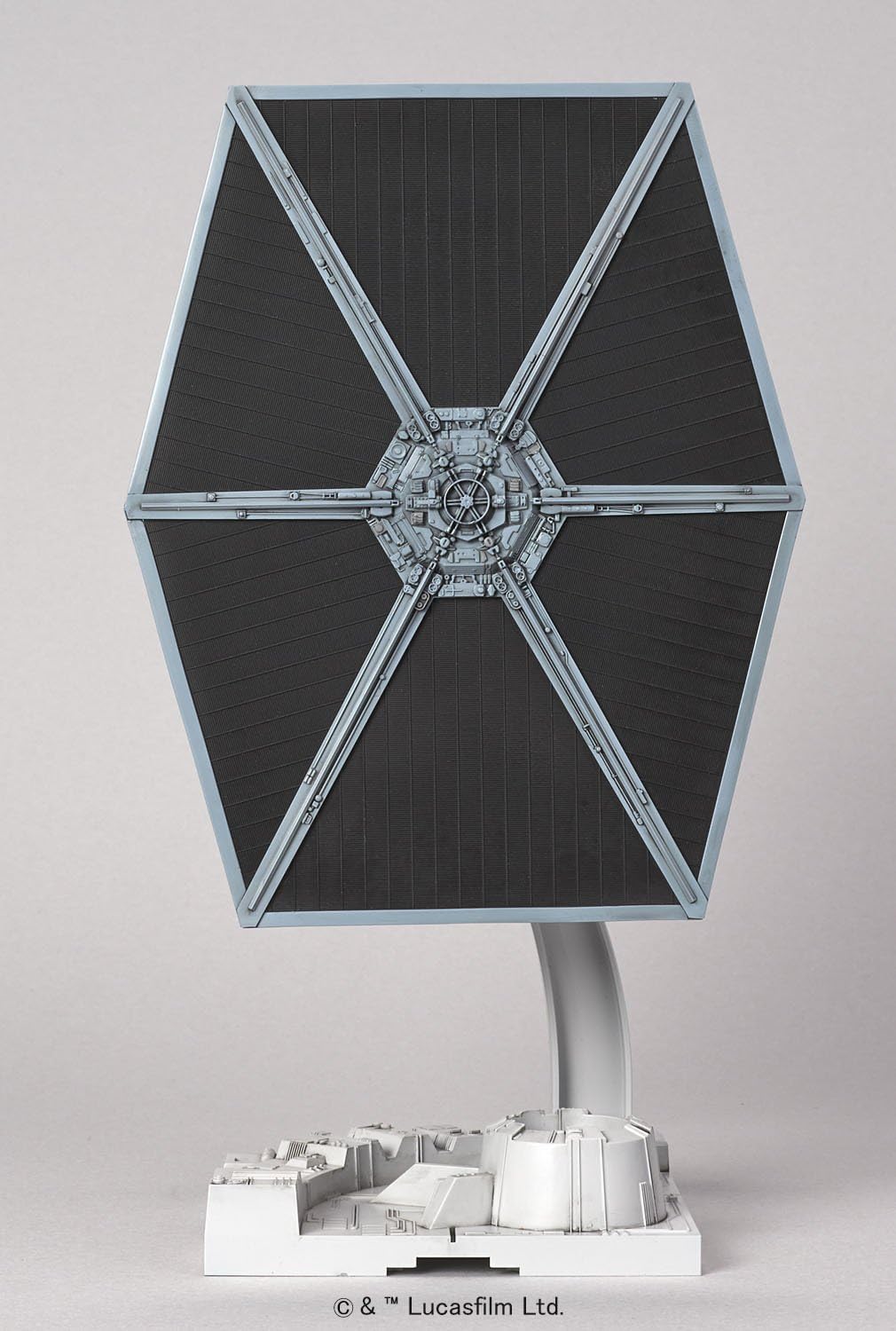 BANDAI SPIRITS Star Wars 1/72 TIE Fighter Color-coded Plastic Model (New Package Version)