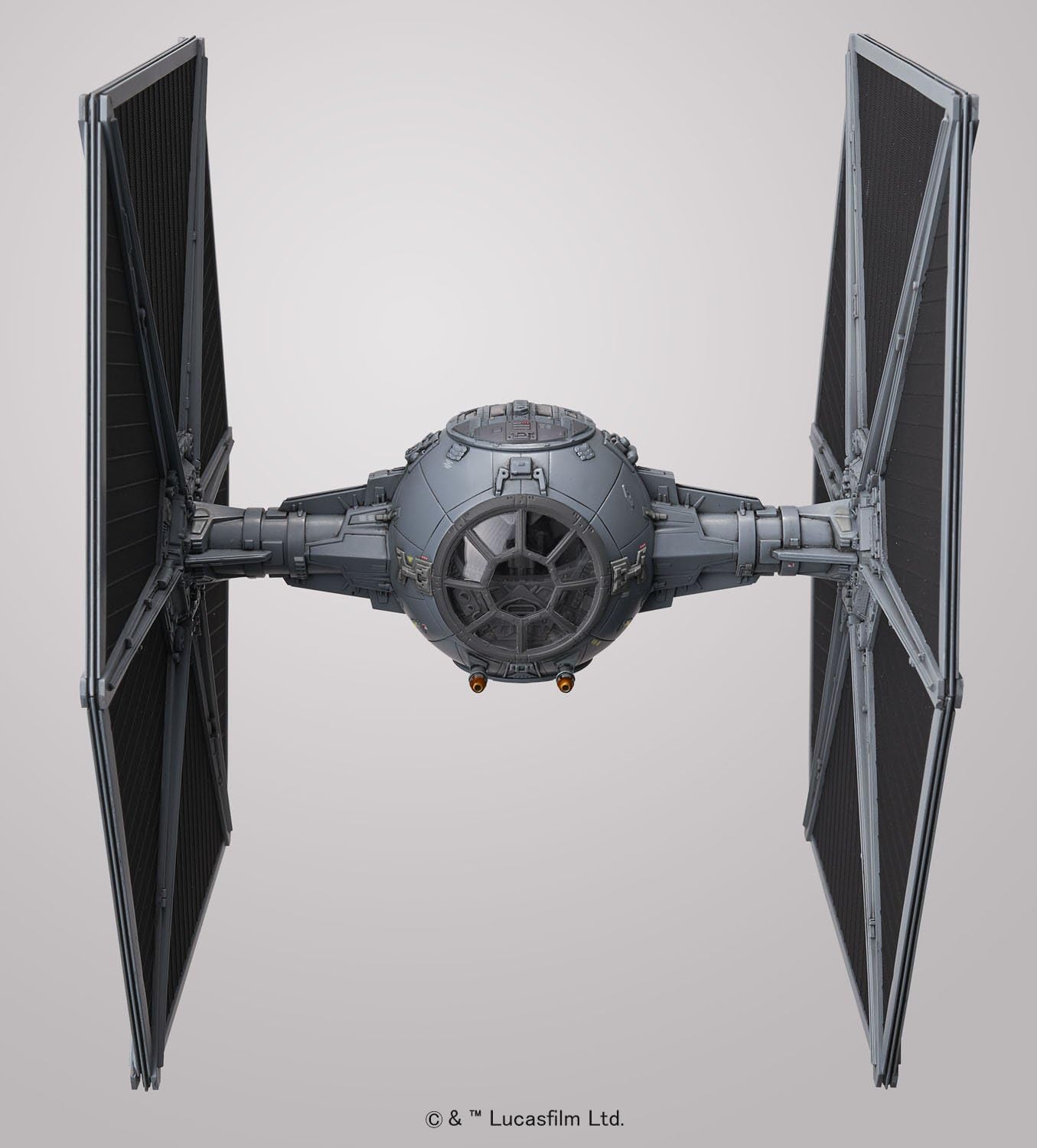 BANDAI SPIRITS Star Wars 1/72 TIE Fighter Color-coded Plastic Model (New Package Version)