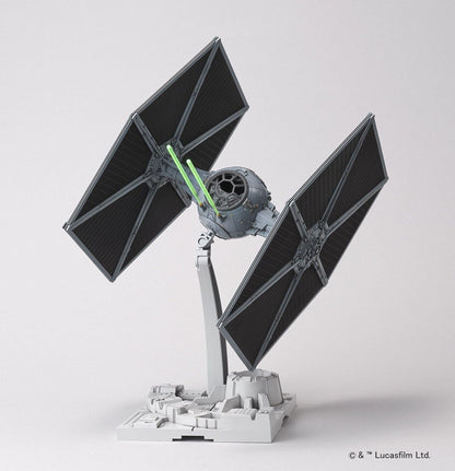 BANDAI SPIRITS Star Wars 1/72 TIE Fighter Color-coded Plastic Model (New Package Version)