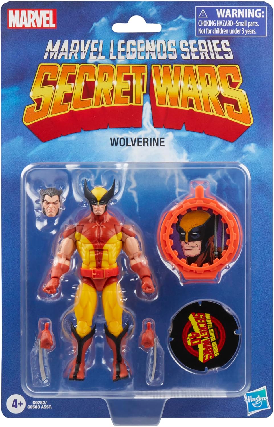Hasbro MARVEL Marvel Legends Series Wolverine, X-MEN Retro Marvel Comics Secret Wars Collectible 6-inch Action Figure Shield Included G0782 Genuine Product