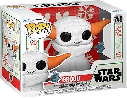 Funko Pop Star Wars: The Mandalorian - Grogu (Child, Baby Yoda) - (Snowman) - Star Wars: The Mandalorian - Collectible Vinyl Figure - Gift Idea - Official Merchandise - Kids & Adult Toys
