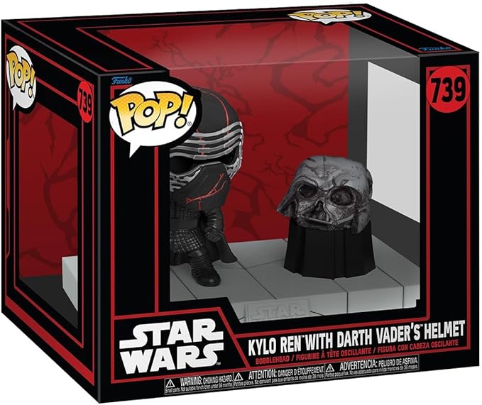 Star Wars Kylo Ren Deluxe Figure Funko POP! Deluxe- Star Wars Darkside- POP! DELUXE KYLO REN WITH DARTH VADER'S HELMET Funko