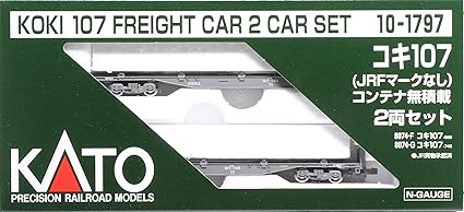 KATO N gauge Koki107 No JRF mark No container loading 2-car set 0101797 Railway model freight car