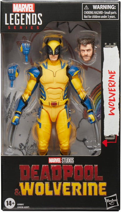 Hasbro Hasbro MARVEL Marvel Legends Series Wolverine, Deadpool & Wolverine Adult Collection 15cm Action Figure G1661 Authentic Product
