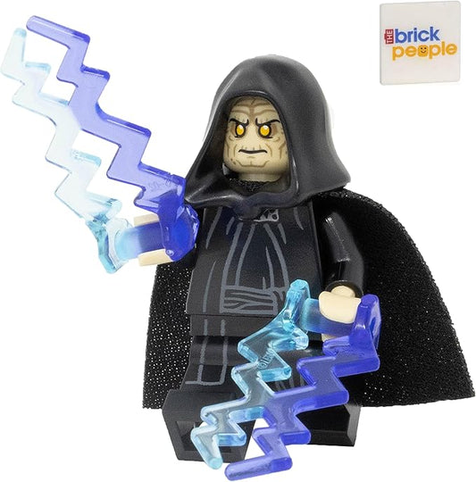 LEGO Star Wars: Emperor Palpatine Minifigure with Force Bolt (1.7" tall)