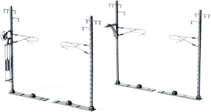 KATO N Gauge Single Track Wide Catenary Pillar Ash 20pcs 23-066-1 Railway Model Supplies