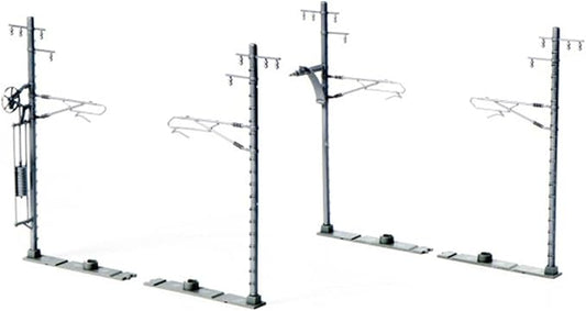 KATO N Gauge Single Track Wide Catenary Pillar Ash 20pcs 23-066-1 Railway Model Supplies