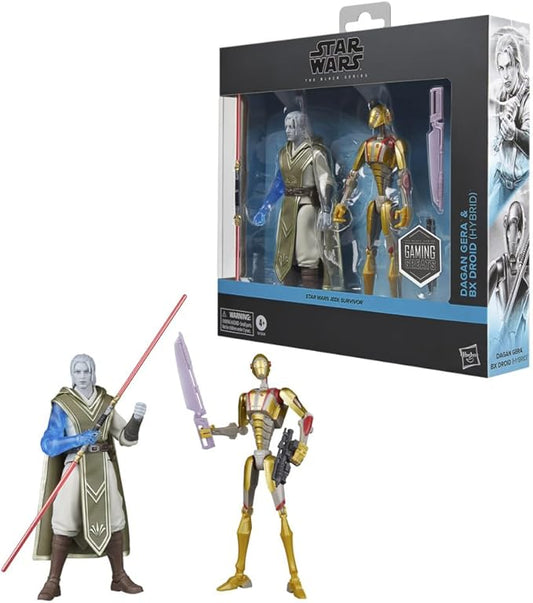 Star Wars Black Series Dagan Guerra & BX Droid (Hybrid), Jedi: Survivor Gaming Great Collectibles 6-Inch Action Figure 2-Pack (Amazon Exclusive)