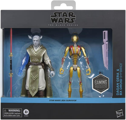 Star Wars Black Series Dagan Guerra & BX Droid (Hybrid), Jedi: Survivor Gaming Great Collectibles 6-Inch Action Figure 2-Pack (Amazon Exclusive)