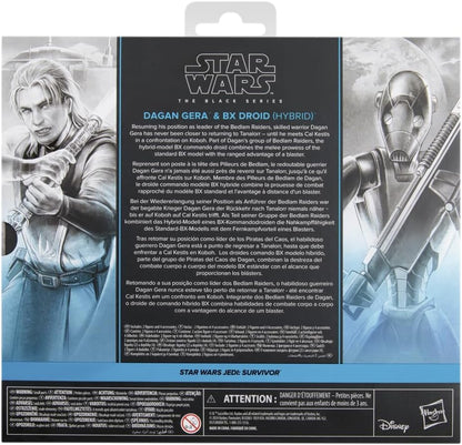 Star Wars Black Series Dagan Guerra & BX Droid (Hybrid), Jedi: Survivor Gaming Great Collectibles 6-Inch Action Figure 2-Pack (Amazon Exclusive)