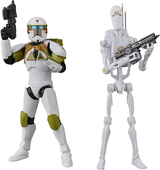 Star Wars Black Series Clone Commando (Urban Fighter) & B1 Battle Droid (Training), Battlefront II 6-inch Action Figure (Amazon Exclusive)