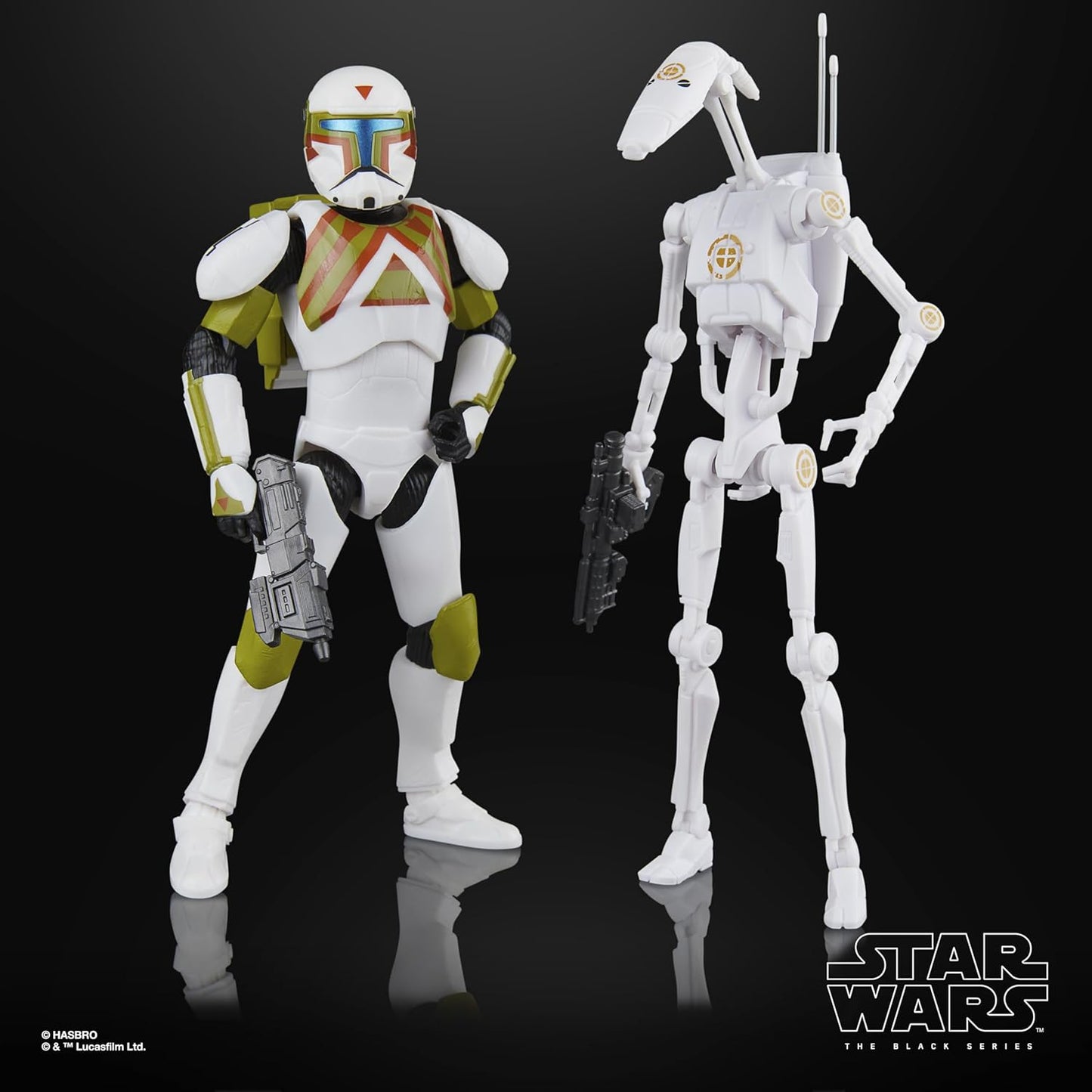 Star Wars Black Series Clone Commando (Urban Fighter) & B1 Battle Droid (Training), Battlefront II 6-inch Action Figure (Amazon Exclusive)