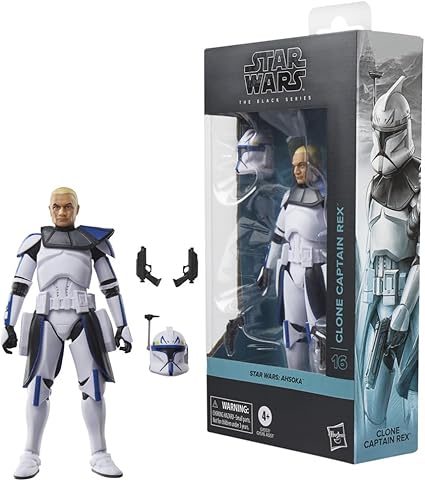 Hasbro Star Wars STAR WARS Black Series Clone Captain Rex, Star Wars: Ahsoka Premium Collection 15cm Action Figure G1557 Genuine Product