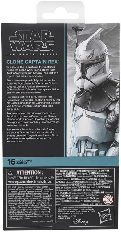 Hasbro Star Wars STAR WARS Black Series Clone Captain Rex, Star Wars: Ahsoka Premium Collection 15cm Action Figure G1557 Genuine Product