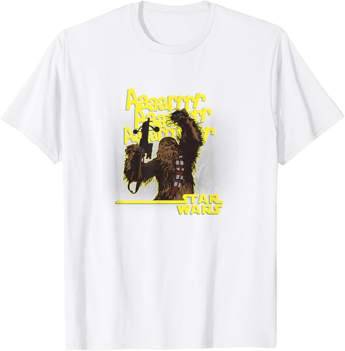 Star Wars The Force Awakens Chewbacca Wookiee Vintage Aaaarrr T-Shirt