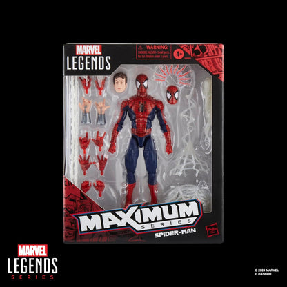 Hasbro MARVEL Marvel Legends Maximum Series Spider-Man, Deluxe Spider-Man Comics Collectible 15cm Action Figure, Amazing Articulation, Great Accessories G0594 Authentic Product