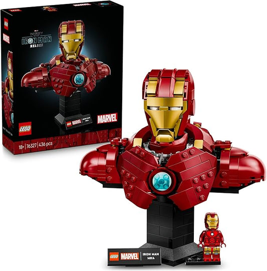 LEGO Marvel Iron Man MK4 Bust Toy Birthday Present Block Men Women Marvel Goods Figure Battle Robot Figure Goods 76327