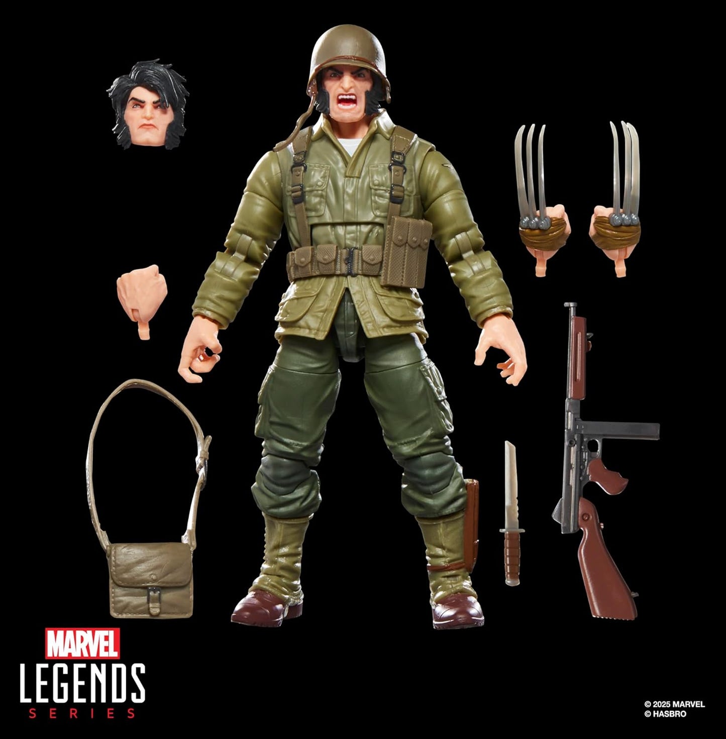 Hasbro MARVEL Marvel Legends Series Wolverine (WWII Logan) X-MEN Comics 6-inch Collector's Action Figure G0820 Genuine Product