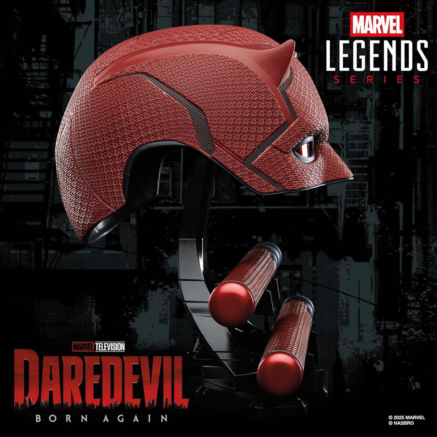Hasbro MARVEL Marvel Legends Series "Daredevil: Born Again" Premium Role Play Mask & Billy Club, Collection Item for Adults G1598 Genuine Product